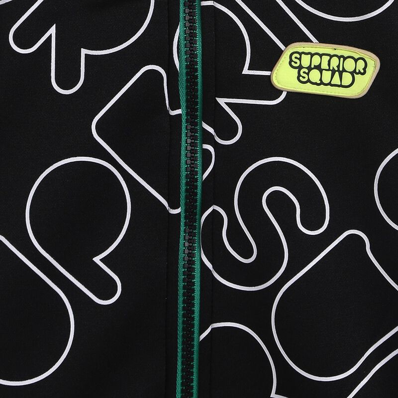 Boys Black Long Sleeve Cardigan image number 2